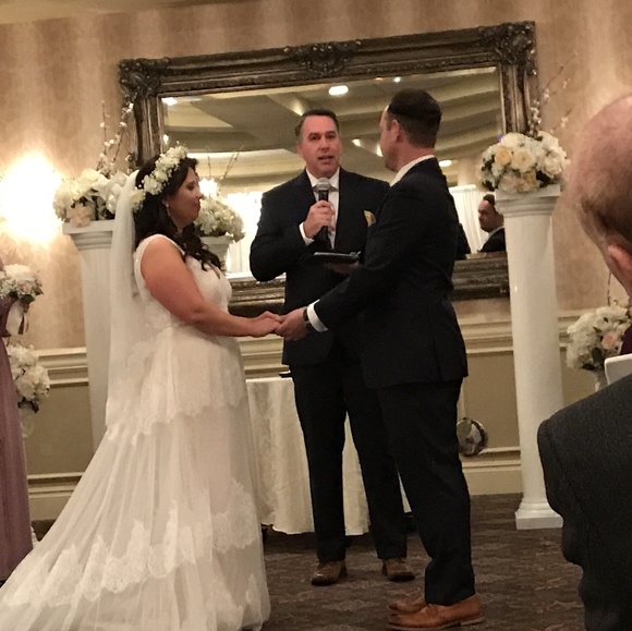 👰Melissa Sweet 👰Lace Layered Wedding Dress - Picture 4 of 8